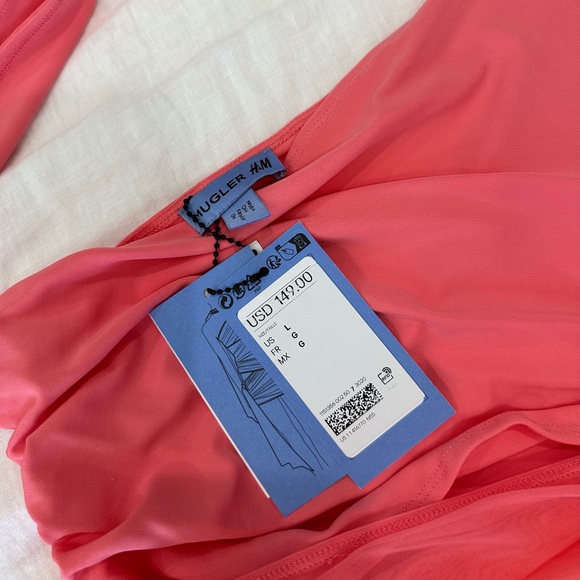 Mugler H&M Knot-Detail One-Shoulder Dress - Picture 5 of 8